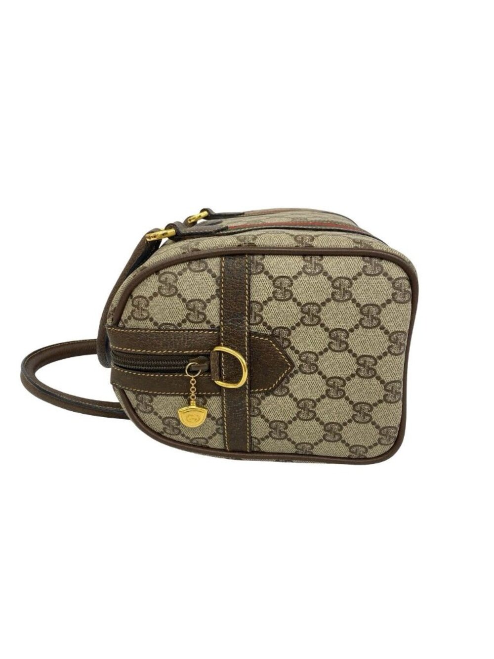 Gucci Vintage Sherry Line GG Pattern Logo Leather 2-Way Shoulder Bag - Picture 5 of 10